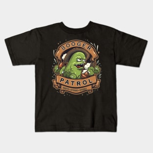 Booger Patrol" - A Fun and Playful Design for Kids Kids T-Shirt